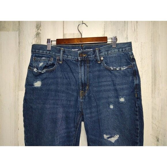 Men's Old Navy Straight Taper Jeans 36x30 Medium Wash measures 35x29 - Picture 3 of 9